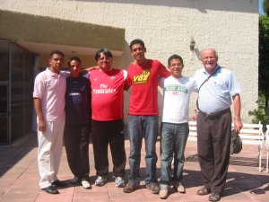 Los Padre Chan y Román y los Seminaristas Sergio, Gustavo, Edgar y Saúl nos animaron con las diferentes actividades.