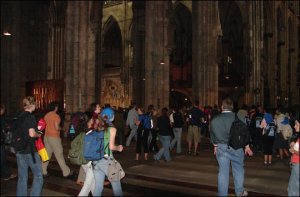 La Catedral de Colonia llena de jóvenes del mundo entero