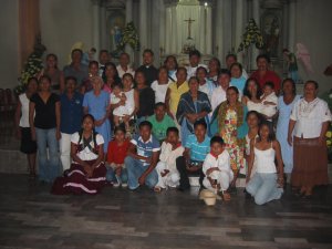 La gente de Oaxaca que acompañó a Pablo.